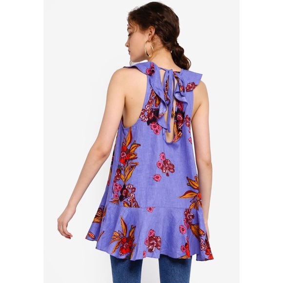 FREE PEOPLE • Summer In Tulum Floral Tunic Top - Picture 6 of 10